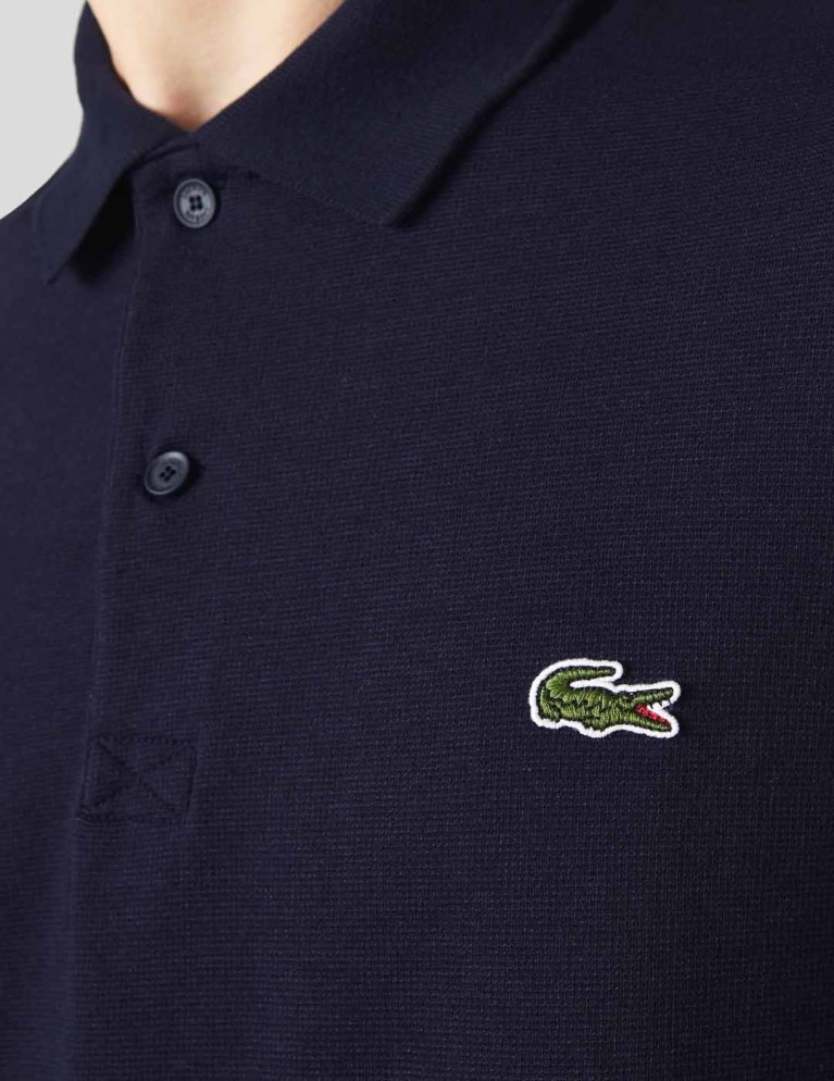 T-shirt LACOSTE polo regular fit em algodão ecológico marine